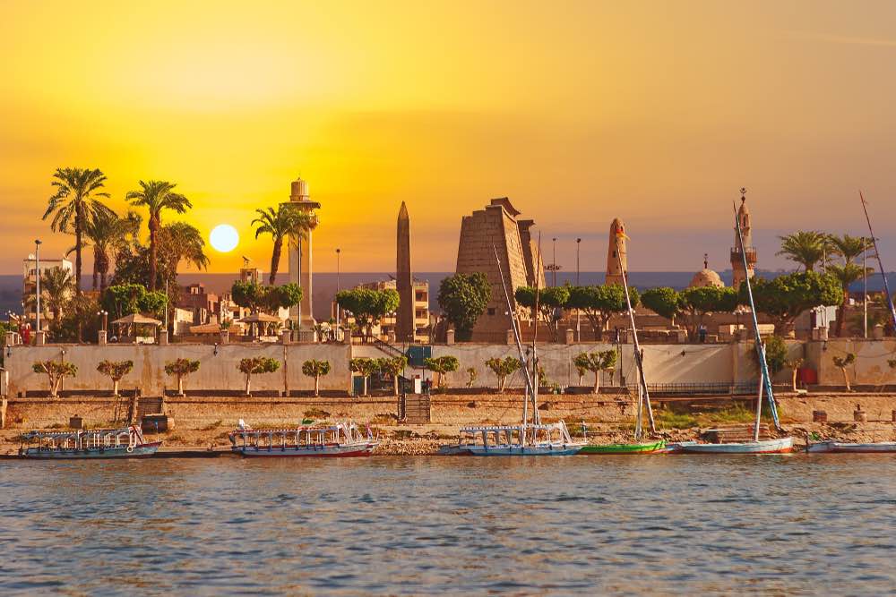 Luxor in egypte